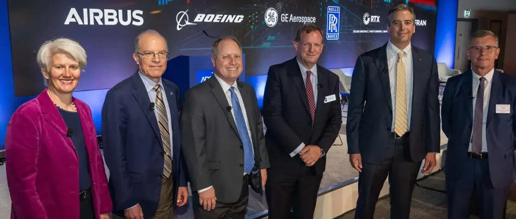 At the Farnborough International Airshow, chief technology officers of major aerospace companies released a joint statement and held a panel on the importance of accelerating efforts critical to understanding and reducing aviation’s non-CO2 effects.