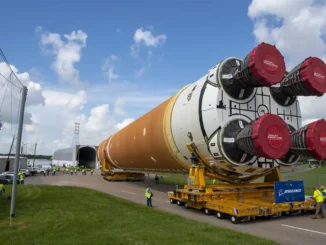 The 212-foot tall core stage will fly Artemis II mission and will be the first to launch crew